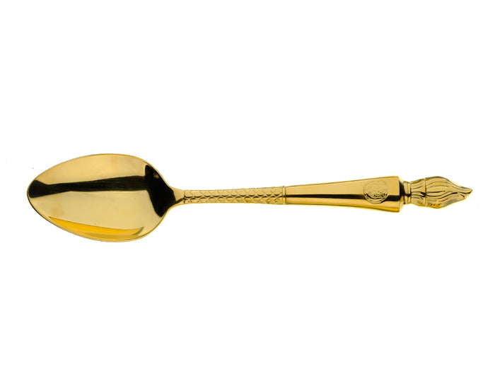 arthur price Clive Christian Empire Flame Serving Spoon - All-Gold Plated / Single
