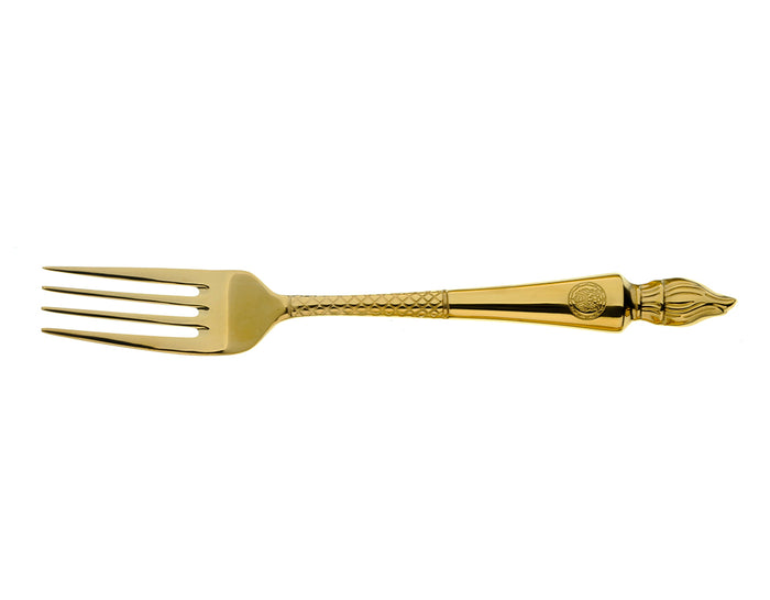 arthur price Clive Christian Empire Flame Table Fork - All-Gold Plated / Single
