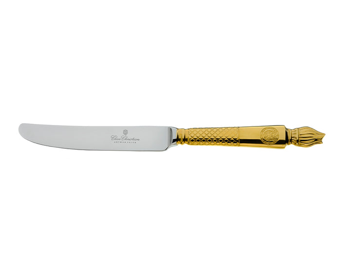 arthur price Clive Christian Empire Flame Table Knife - All-Gold Plated / Single
