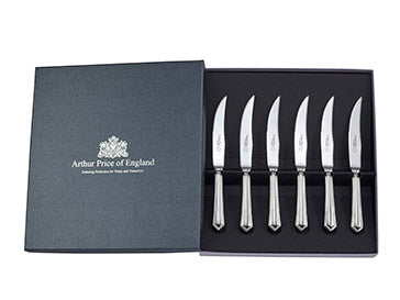 Arthur Price Dubarry Box Of 6 Steak Knives Arthur Price Of England - Stainless Steel / Single