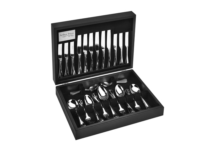 arthur price Everyday Classic Baguette 124 Piece 12 Person Canteen - Stainless Steel / Canteen / 12 Person Place Setting