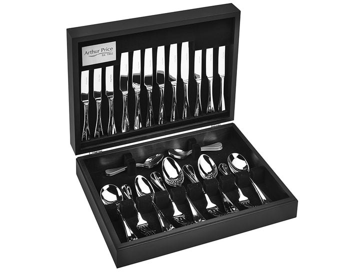 arthur price Everyday Classic Baguette 88 Piece Canteen - Stainless Steel / Canteen / 12 Person Place Setting
