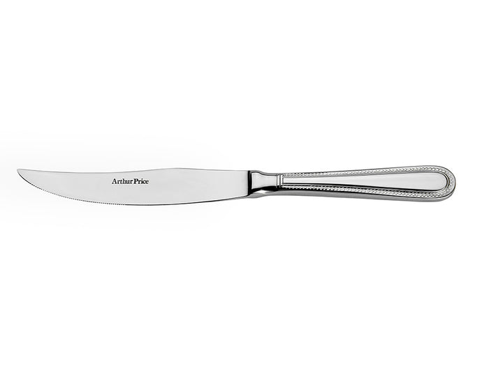 arthur price Everyday Classic Bead Steak Knife - Stainless Steel / Single arthur price Everyday Classic Bead Steak Knife - Stainless Steel / Single