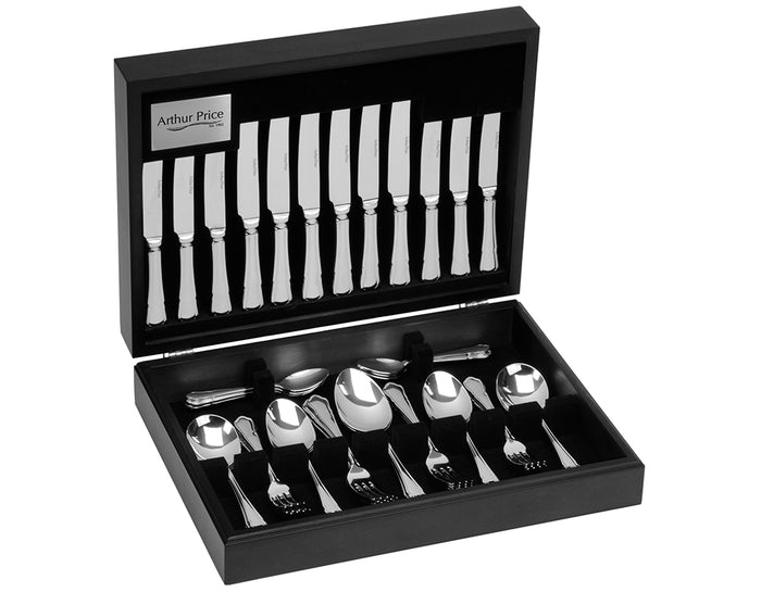 arthur price Everyday Classic Dubarry 88 Piece Canteen Set - Stainless Steel / Canteen / 12 Person Place Setting