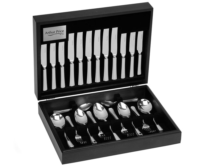 arthur price Everyday Classic Harley 58 Piece Canteen Set - Stainless Steel / Canteen / 8 Person Place Setting