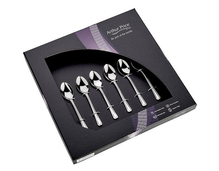 arthur price Everyday Classic Harley Set Of 6 Teaspoons - Stainless Steel / Single