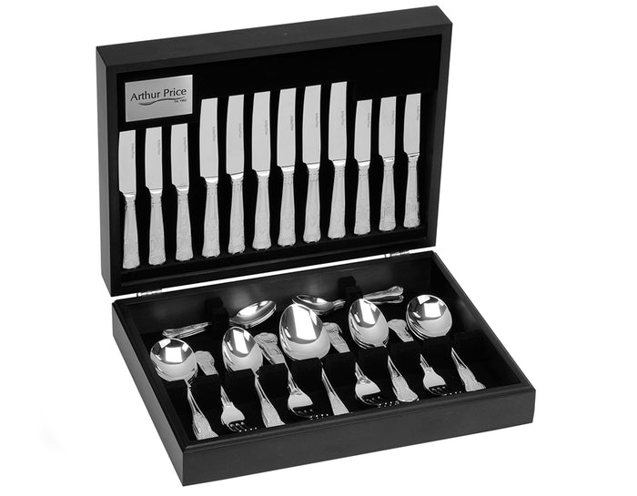 arthur price Everyday Classic Kings 44 Piece Canteen Set - Stainless Steel / Canteen / 6 Person Place Setting