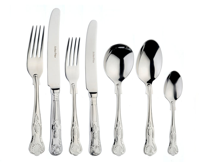 arthur price Everyday Classic Kings 7 Piece Set - Stainless Steel / Boxed / Single Person Place Setting