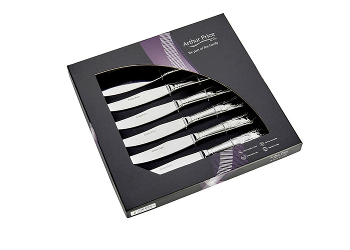 arthur price Everyday Classic Kings Box of 6 Steak knives - Stainless Steel / Single