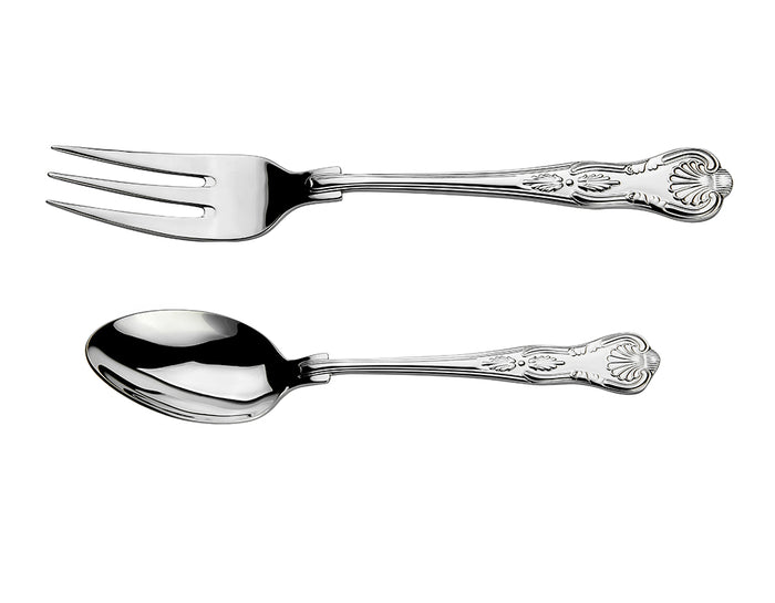 arthur price Everyday Classic Kings Box of Large Serving Spoon and Fork (New) - Stainless Steel / Single