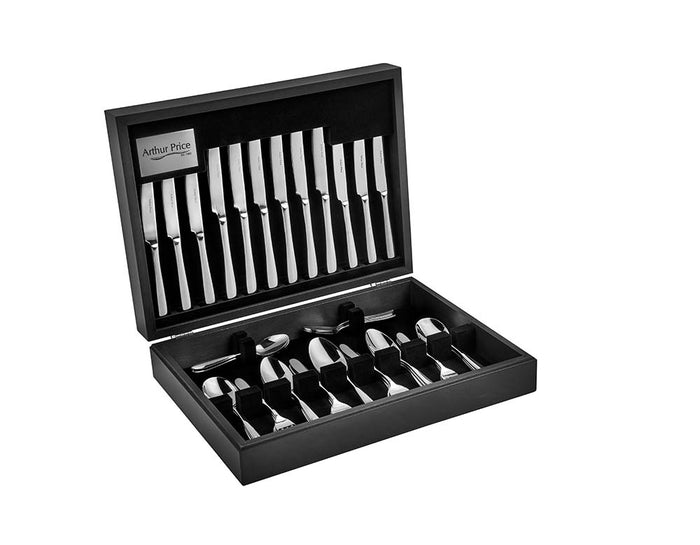 arthur price Everyday Classic Willow 124 Piece Canteen - Stainless Steel / Canteen / 12 Person Place Setting
