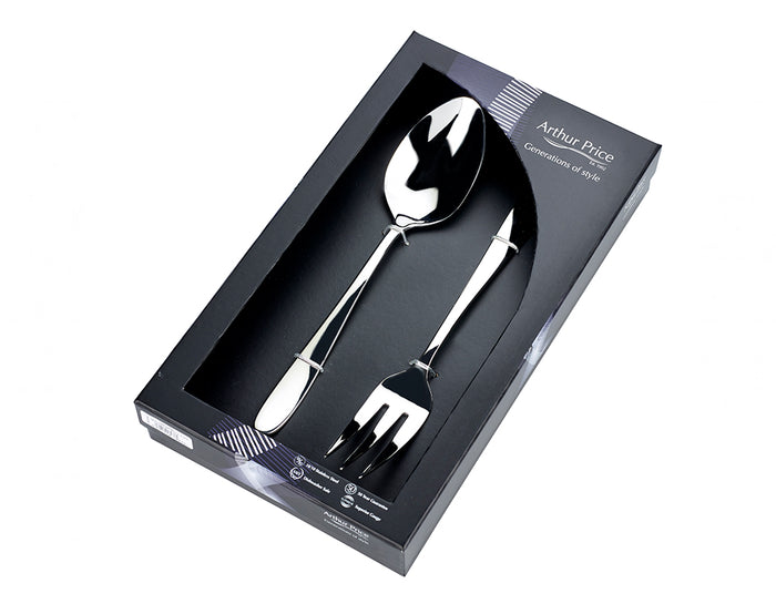 arthur price Everyday Classic Willow Box of Large Serving Spoon and Fork (New) - Stainless Steel / Single