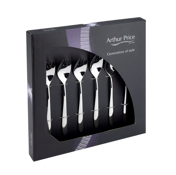 arthur price Everyday Classic Willow Set of 6 Party Forks - Stainless Steel