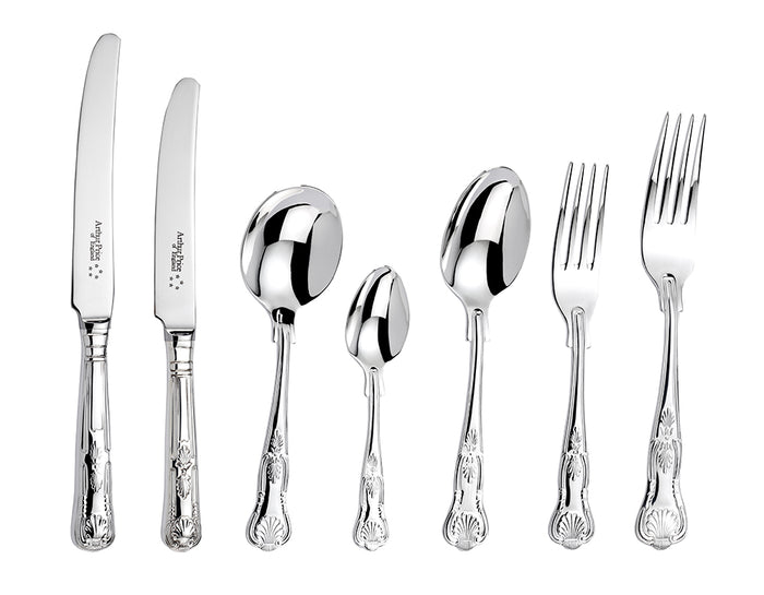 arthur price Kings 100 Piece (Canteen) Arthur Price of England - Stainless Steel / Canteen / 12 Person Place Setting