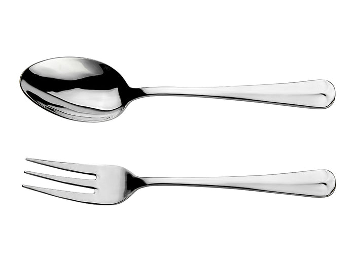 arthur price Rattail Large serving spoon and fork (New) Arthur Price of England - Stainless Steel / Single