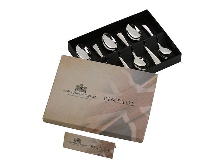 arthur price Vintage 6 English Teaspoons - Stainless Steel / Single