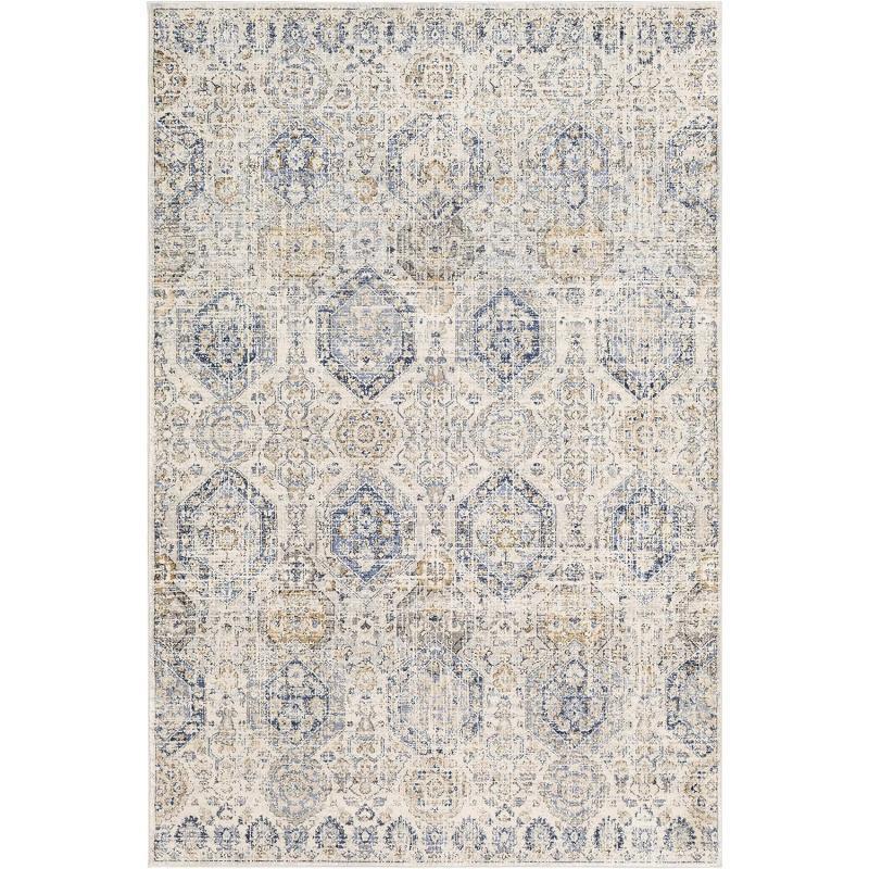 artistic weavers Artistic Weavers Aune Area Rug 5’3″ x 7’3″ Grey(7’10” x 10’2″ Beige)