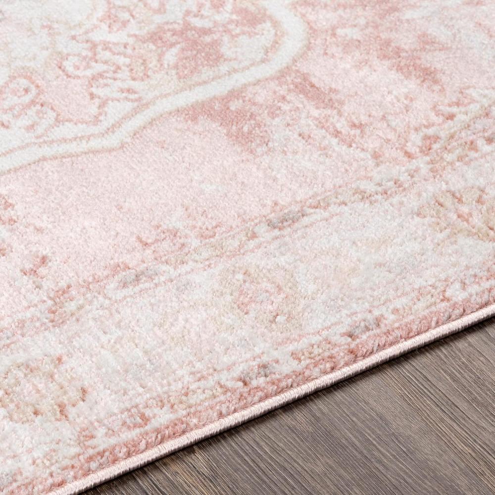Artistic Weavers Artistic Weavers Bilal Traditional Medallion Area Rug 5’2″ X 7′(2’7″ X 7’3″ Rose)
