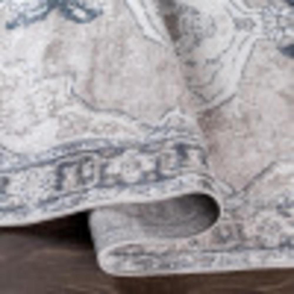 Artistic Weavers Artistic Weavers Bilal Traditional Medallion Area Rug 5’2″ X 7′(6’6″ X 9’2″ Dark Blue/Gray)