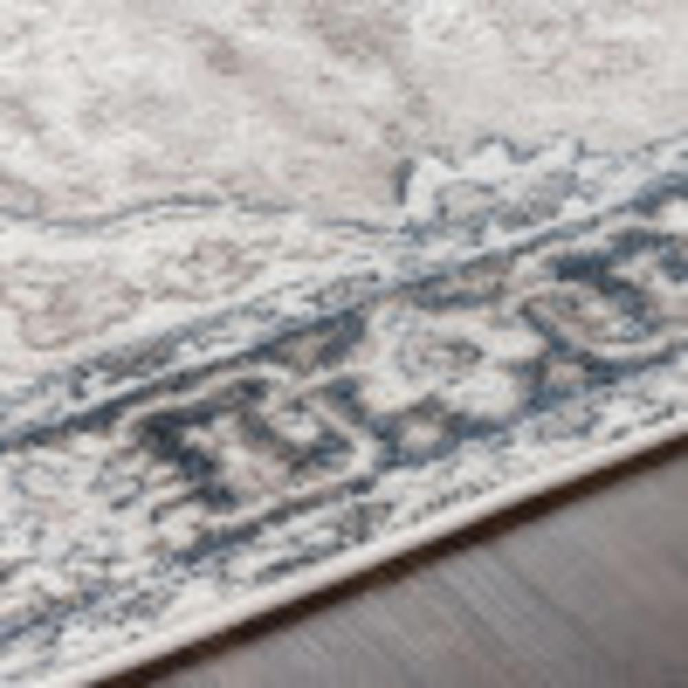 Artistic Weavers Artistic Weavers Bilal Traditional Medallion Area Rug 5’2″ X 7′(6’6″ X 9’2″ Dark Blue/Gray)