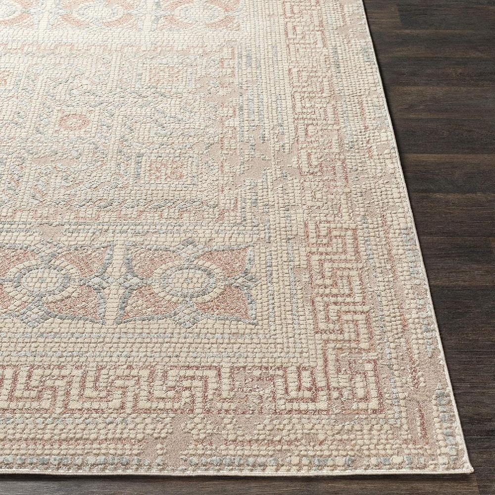 Artistic Weavers Artistic Weavers Carys Blue-Gray Updated Traditional 6’7″ X 9’6″ Area Rug Mustard(8’11” X 12’4″ Rose)