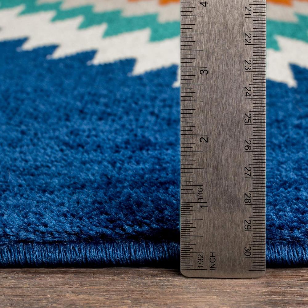 Artistic Weavers Artistic Weavers Celtia Area Rug 5’3″ X 7’9″ Black And Tan(Navy And Aqua)