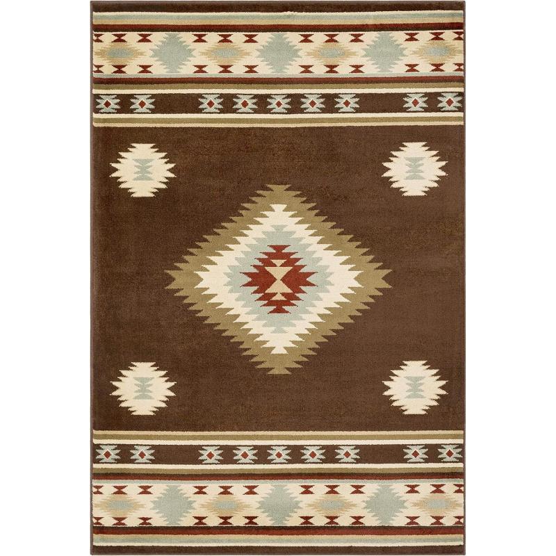 Artistic Weavers Artistic Weavers Celtia Area Rug 5’3″ X 7’9″ Black And Tan(Olive And Dark Brown)