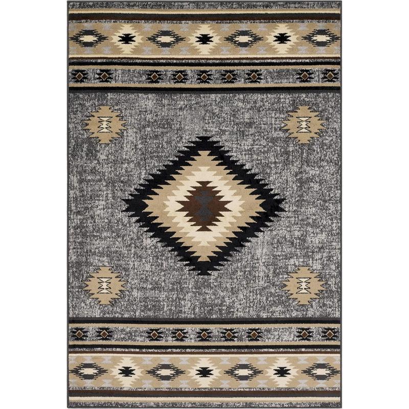 artistic weavers Artistic Weavers Celtia Area Rug 5’3″ x 7’9″ Black and Tan(Black and Tan)