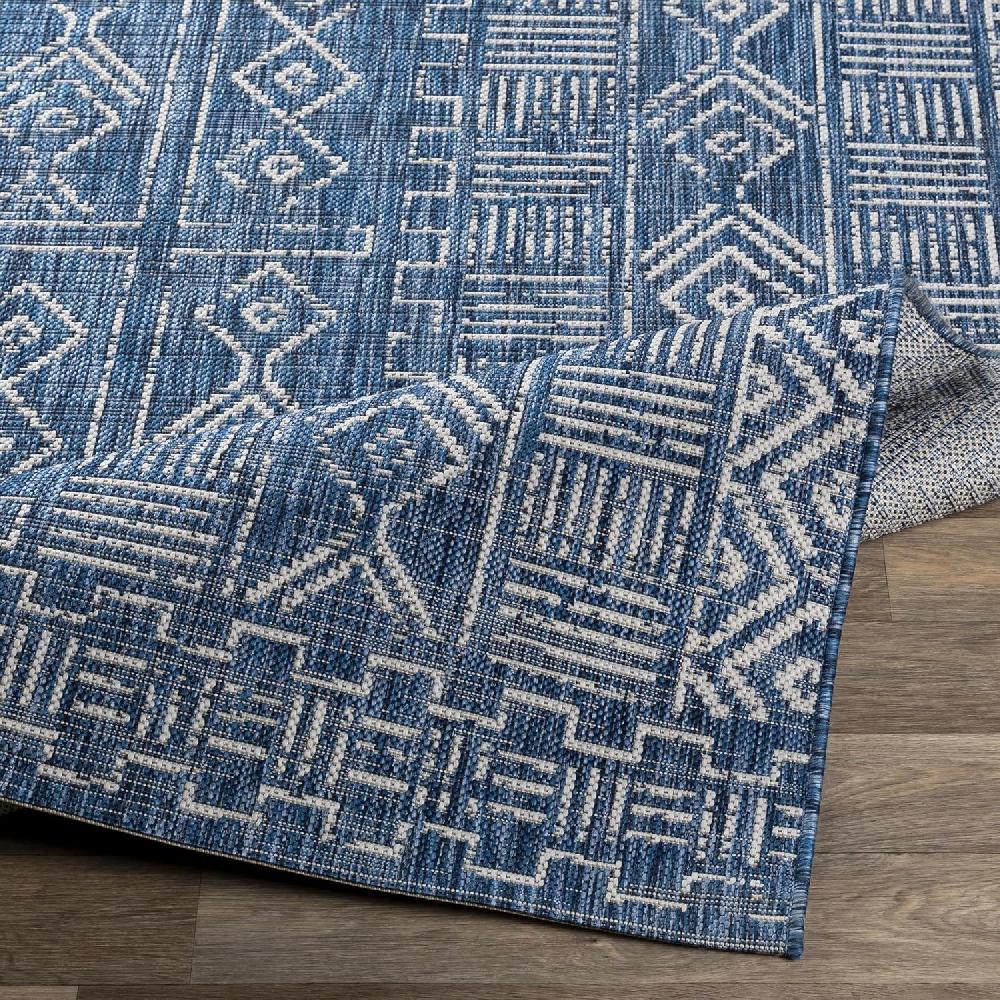 Artistic Weavers Artistic Weavers Christian Bohemian Outdoor Area Rug 5’3″ X 7’7″ Denim(2′ X 2’11” Denim)