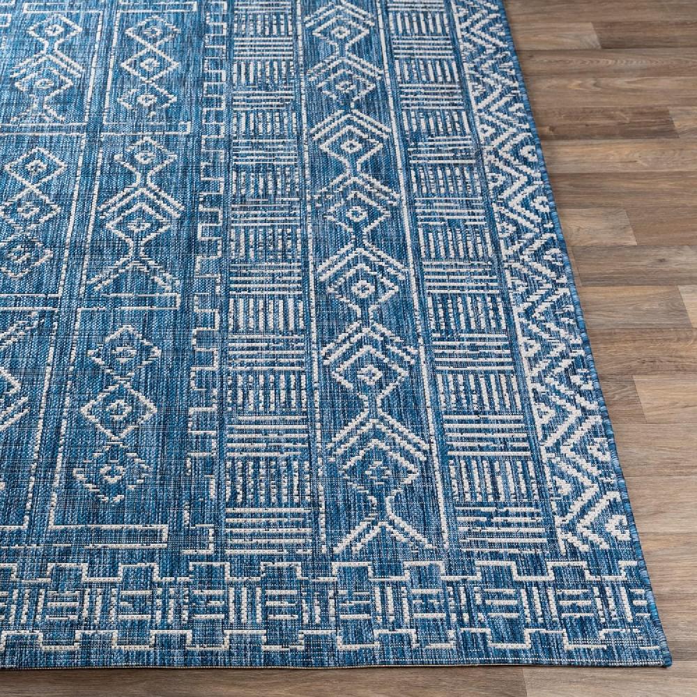 Artistic Weavers Artistic Weavers Christian Bohemian Outdoor Area Rug 5’3″ X 7’7″ Denim(6’7″ X 9′ Denim)