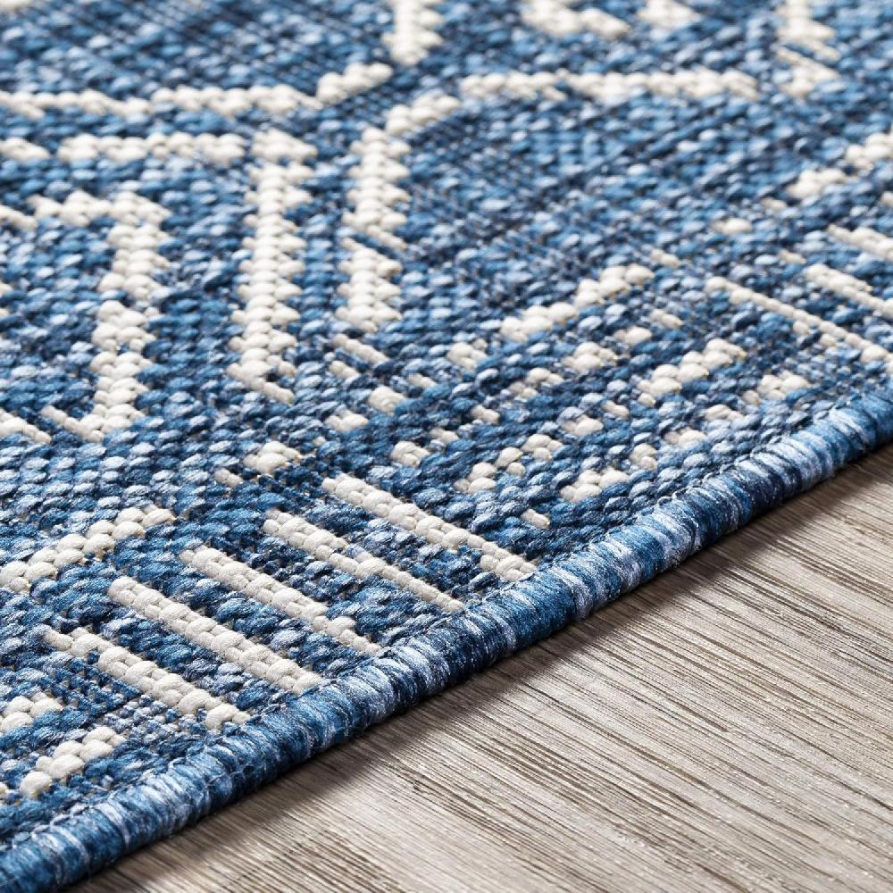 Artistic Weavers Artistic Weavers Christian Bohemian Outdoor Area Rug 5’3″ X 7’7″ Denim(6’7″ X 9′ Denim)