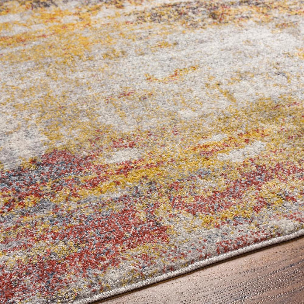 Artistic Weavers Artistic Weavers Gaillard Area Rug 5’2″ X 7′ Sky Blue/Mustard(Runner Sky Blue/Mustard 2 Ft 7 In X 12 Ft)