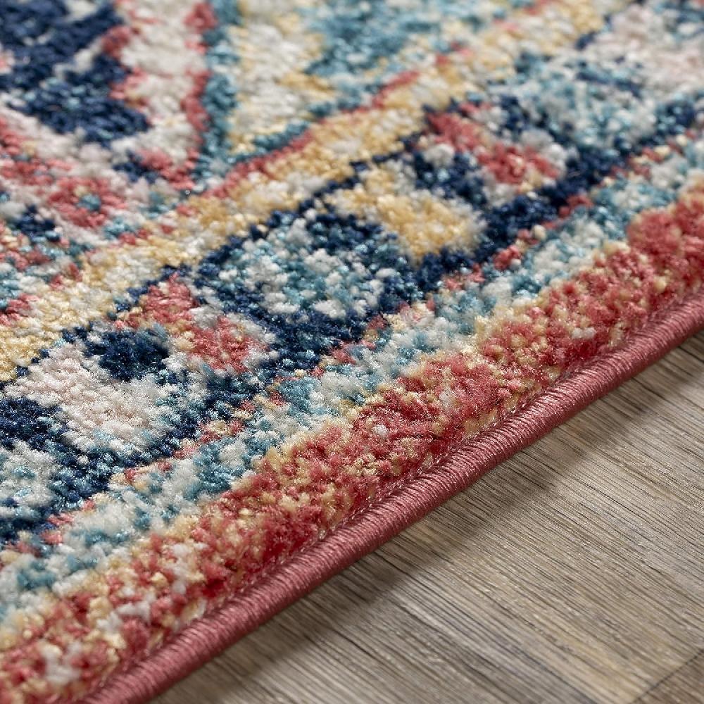 Artistic Weavers Artistic Weavers Gemina Area Rug 5’3″ X 7’3″ Blush/Beige(6’7″ X 9′ Garnet / Navy)