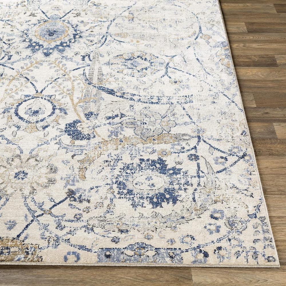Artistic Weavers Artistic Weavers Inkeri Area Rug 7’10” X 10’2″ Light Gray(2′ X 2’11” Navy)