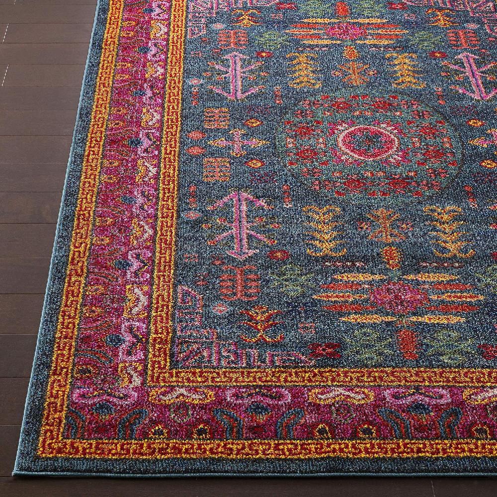 Artistic Weavers Artistic Weavers Johanna Vintage Oriental Area Rug 7’10” X 10’2″ Teal(2′ X 2’11” Teal)