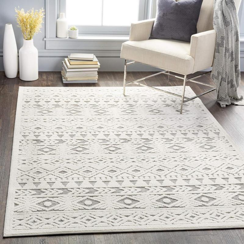artistic weavers Artistic Weavers Keshori Outdoor Bohemian Area Rug 5’3″ x 7’3″ Cream(8’10” x 12′ Medium Gray) artistic weavers Artistic Weavers Keshori Outdoor Bohemian Area Rug 5’3″ x 7’3″ Cream(8’10” x 12′ Medium Gray)