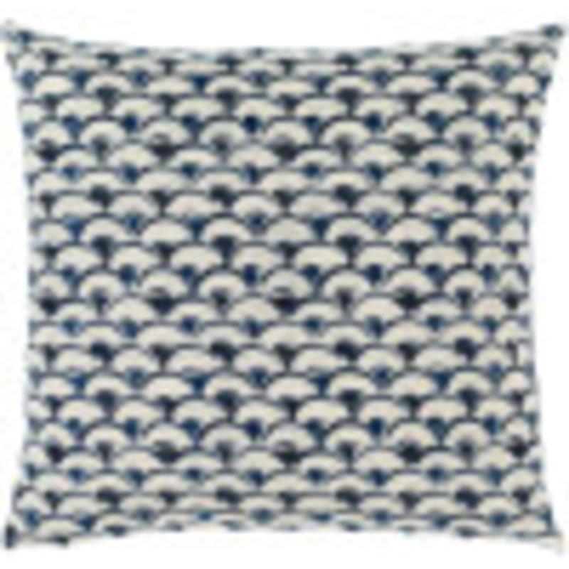artistic weavers Artistic Weavers Killian 22″ x 22″ Pillow Cover Bright Blue Navy Ivory(Artistic Weavers Killian 22″ x 22″ Pillow Cover Bright Blue Navy Ivory)