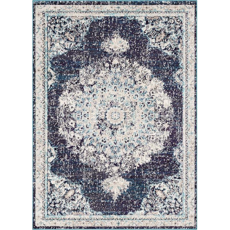 artistic weavers Artistic Weavers Kimber Area Rug 5’3″ x 7’3″ Blue(Blue and Gray)