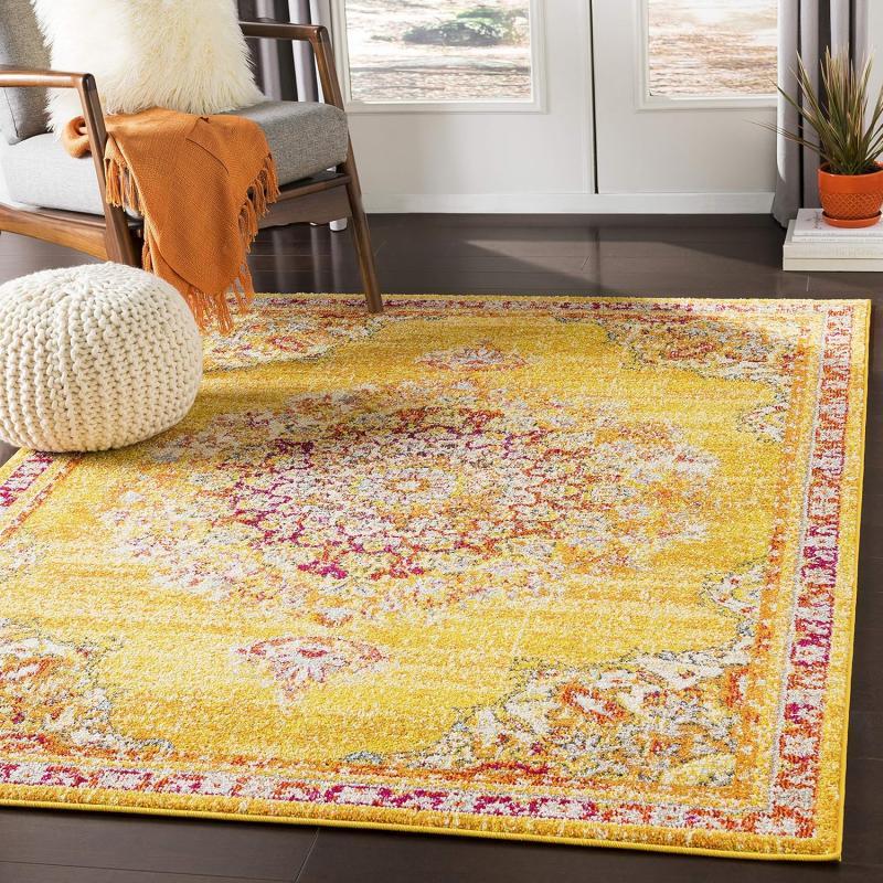 Artistic Weavers Artistic Weavers Kimber Area Rug 5’3″ X 7’3″ Blue(Yellow)