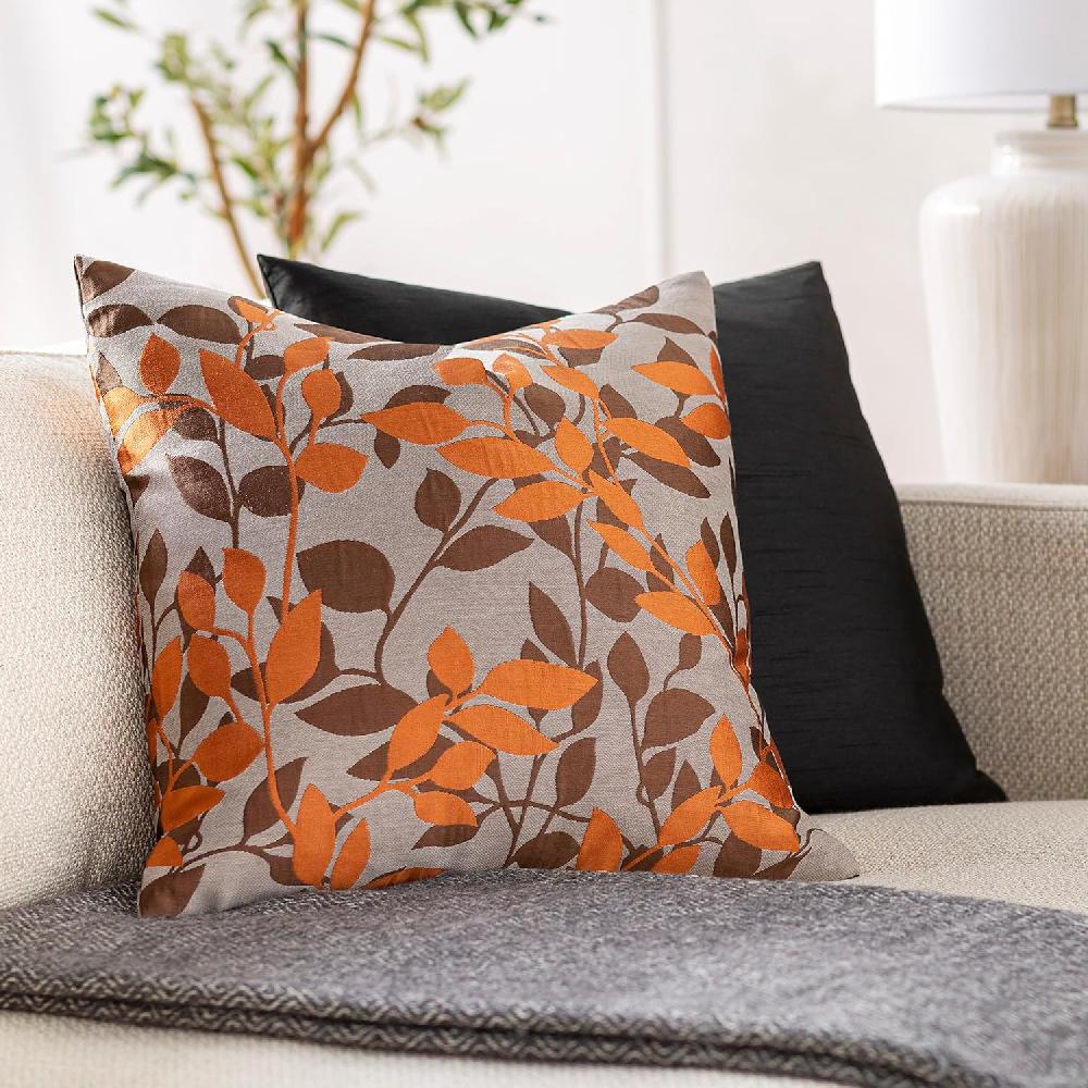 Artistic Weavers Artistic Weavers Malik Throw Pillows 18″ L X 18″ W Orange/Brown(Orange/Brown 22″L X 22″W)