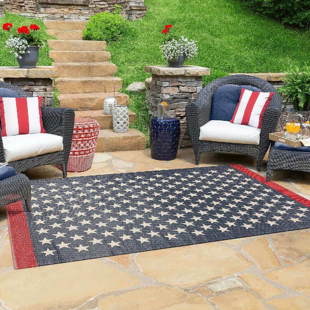 Artistic Weavers Artistic Weavers McGuire Transitional Trellis Garden Stool 18″ H X 13″ W X 13″ D Navy(Artistic Weavers McGuire Transitional Trellis Garden Stool 18″ H X 13″ W X 13″ D Navy)