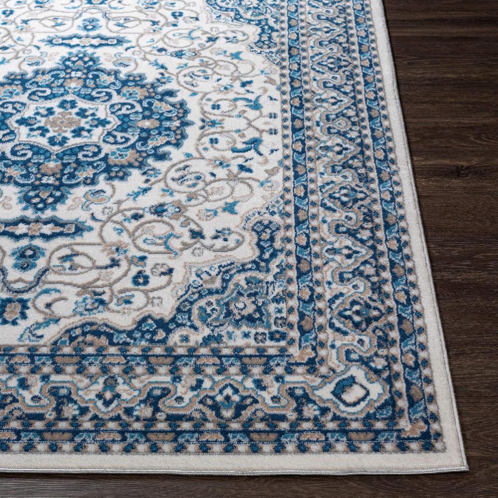 Artistic Weavers Artistic Weavers Medallion Vintage Mikka Area Rug 5 Ft 3 In X 7 Ft White/Navy(White/Navy)