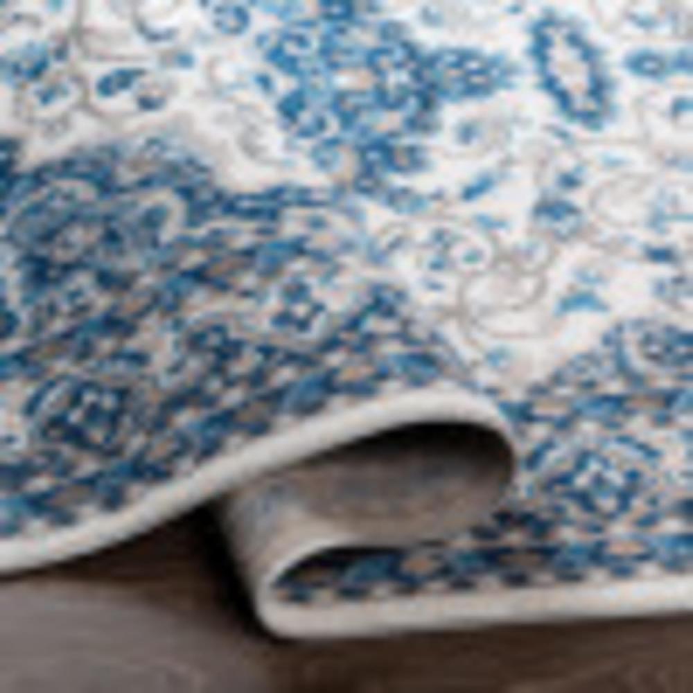 Artistic Weavers Artistic Weavers Medallion Vintage Mikka Area Rug 5 Ft 3 In X 7 Ft White/Navy(White/Navy)