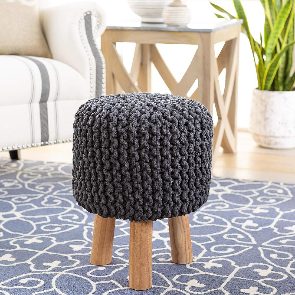 Artistic Weavers Artistic Weavers Miyax Stool 12″ X 12″ X 16″ Charcoal(Charcoal)