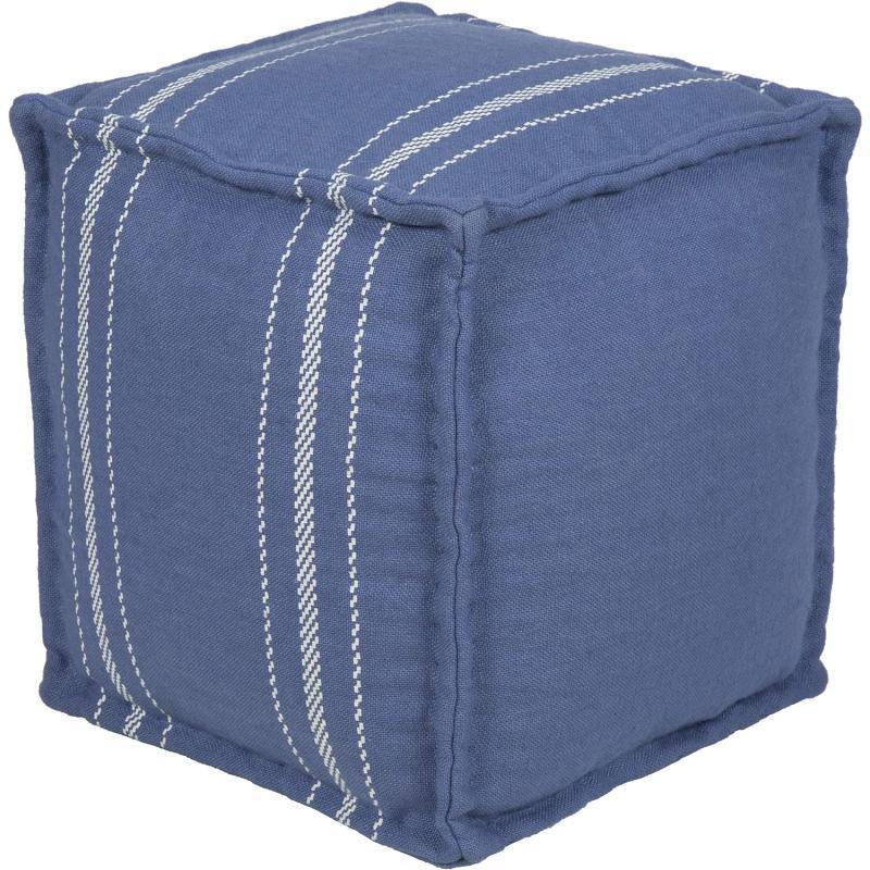 artistic weavers Artistic Weavers Oneida Pouf 16″ x 16″ x 18″ Khaki(16″ x 16″ x 18″ Blue)