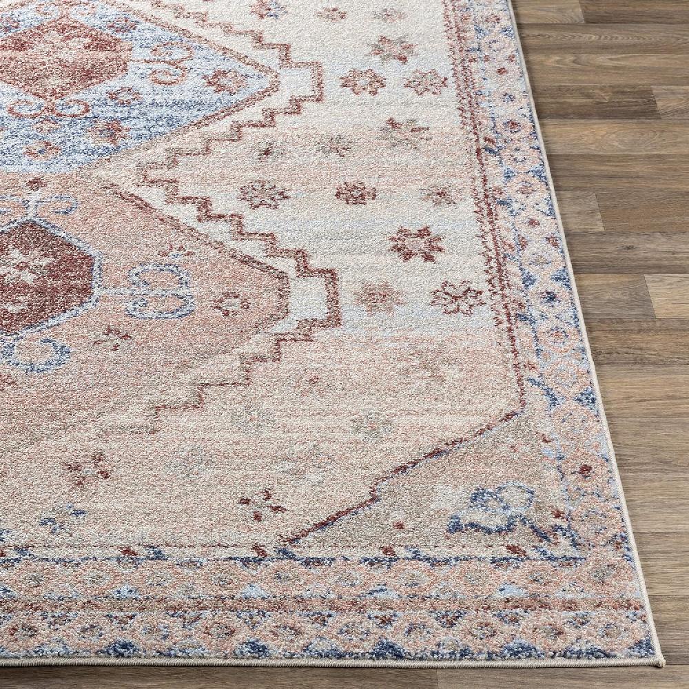 Artistic Weavers Artistic Weavers Paola Area Rug 5’3″ X 7’3″ Blush/Yellow(5’3″ X 7’3″ Blush / Burgundy)