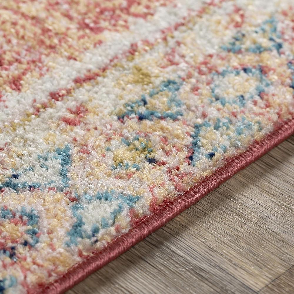 Artistic Weavers Artistic Weavers Paola Area Rug 5’3″ X 7’3″ Blush/Yellow(5’3″ X 7’3″ Blush / Yellow)