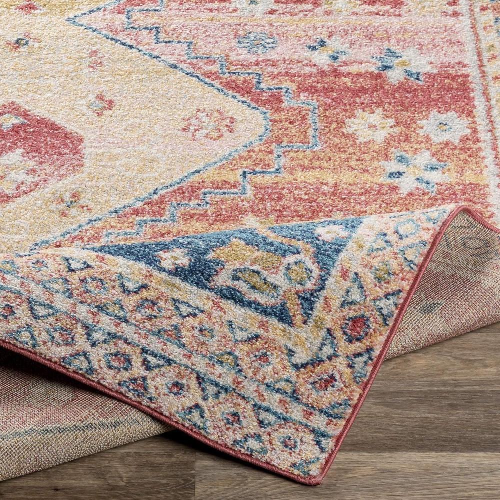 Artistic Weavers Artistic Weavers Paola Area Rug 5’3″ X 7’3″ Blush/Yellow(5’3″ X 7’3″ Blush / Yellow)