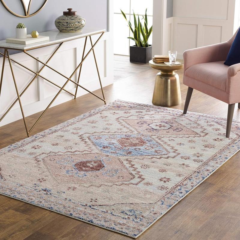 artistic weavers Artistic Weavers Paola Area Rug 5’3″ x 7’3″ Blush/Yellow(6’7″ x 9′ Blush / Burgundy) artistic weavers Artistic Weavers Paola Area Rug 5’3″ x 7’3″ Blush/Yellow(6’7″ x 9′ Blush / Burgundy)