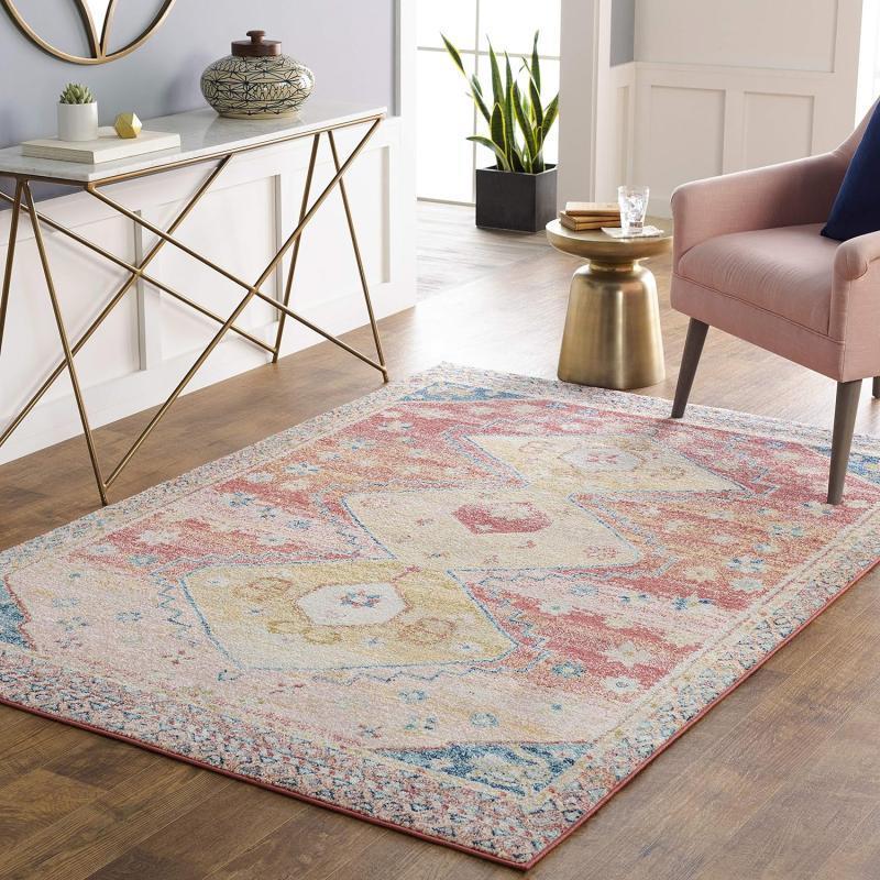 artistic weavers Artistic Weavers Paola Area Rug 5’3″ x 7’3″ Blush/Yellow(7’10” x 10′ Blush / Yellow) artistic weavers Artistic Weavers Paola Area Rug 5’3″ x 7’3″ Blush/Yellow(7’10” x 10′ Blush / Yellow)